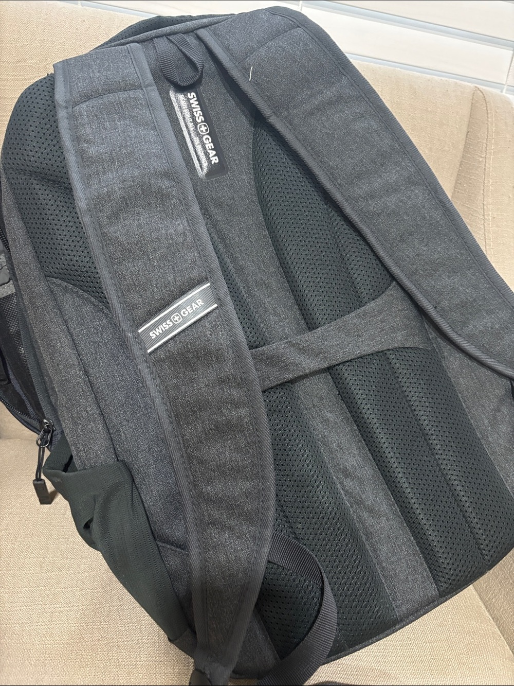 SwissGear Gray Padded Travel & Tech Backpack